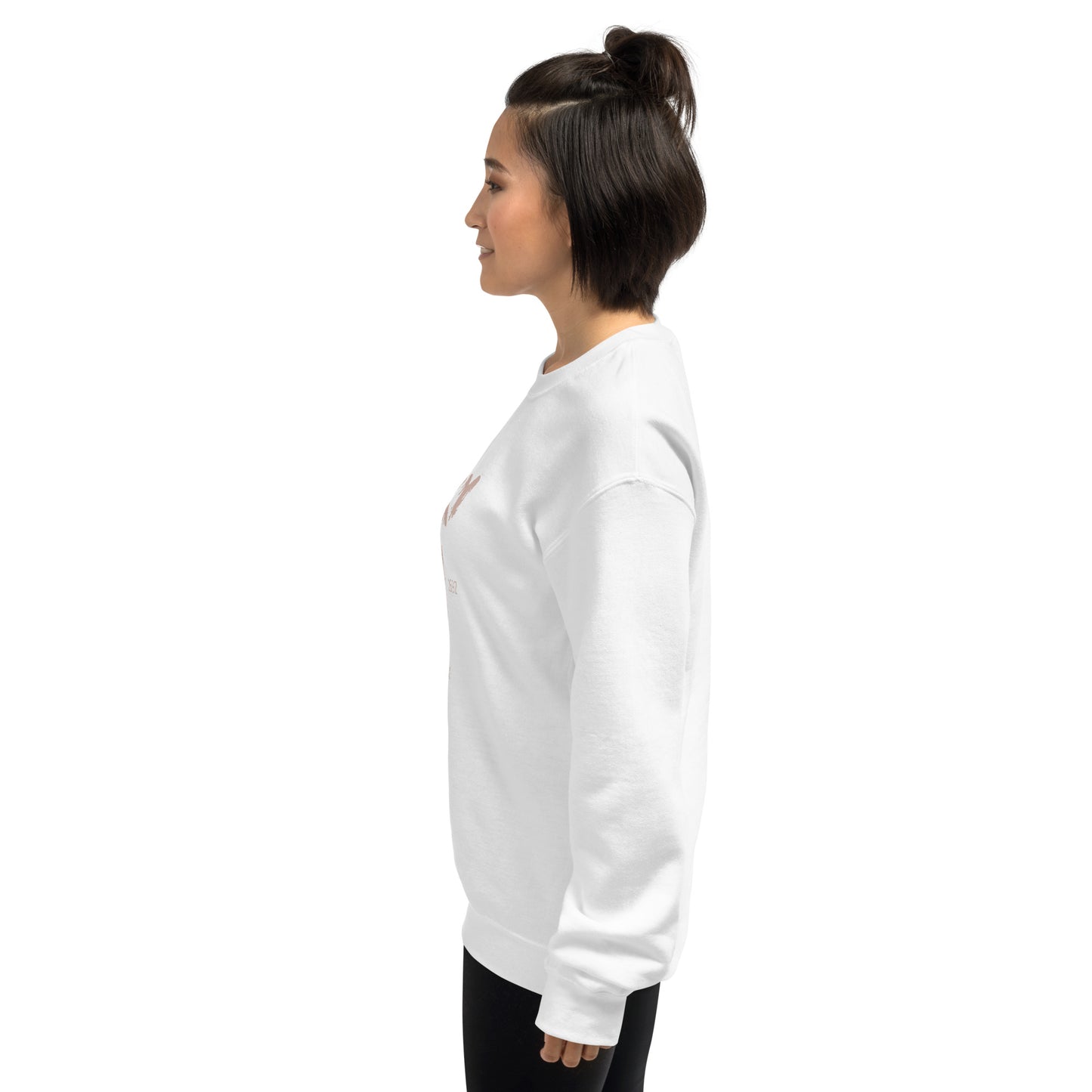 Spooky Vibes Skeleton Hands Peace Established 1692 Crewneck Sweatshirt