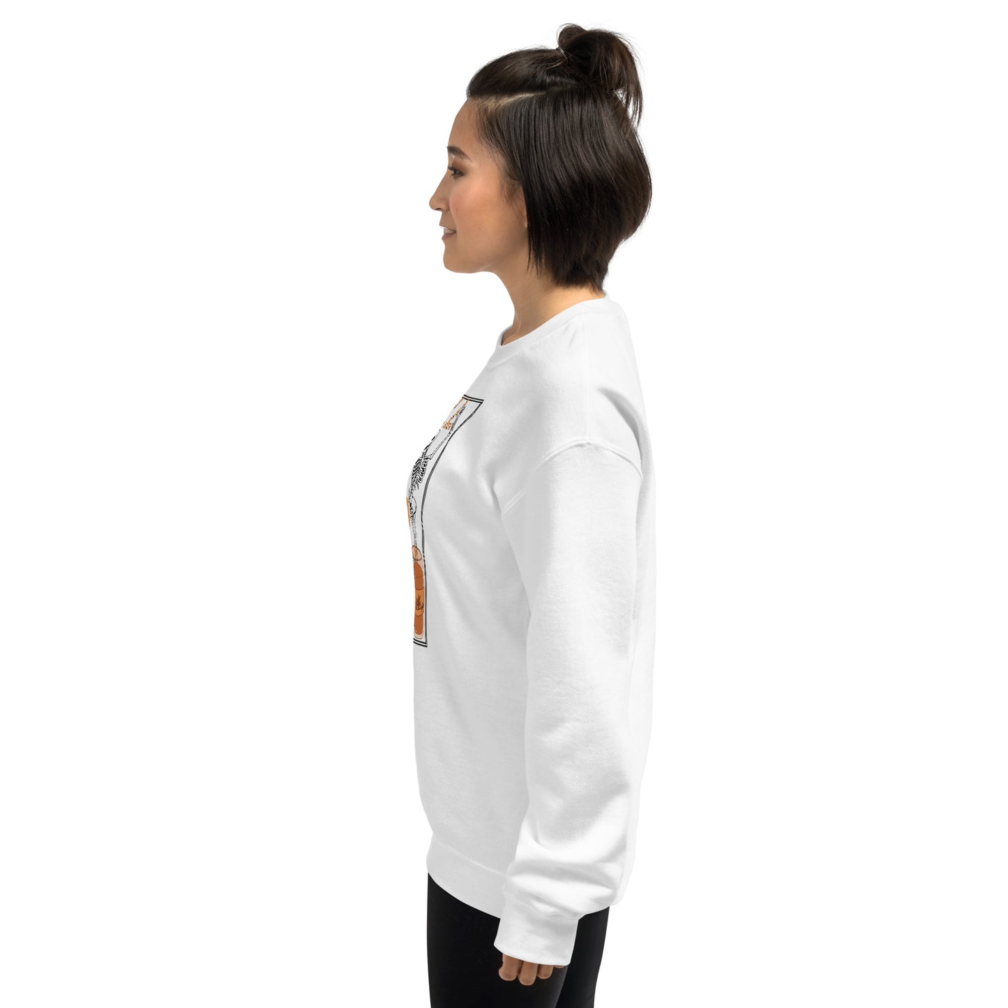 Fall Halloween Skeleton Pumpkin Spice Crewneck Unisex Sweatshirt