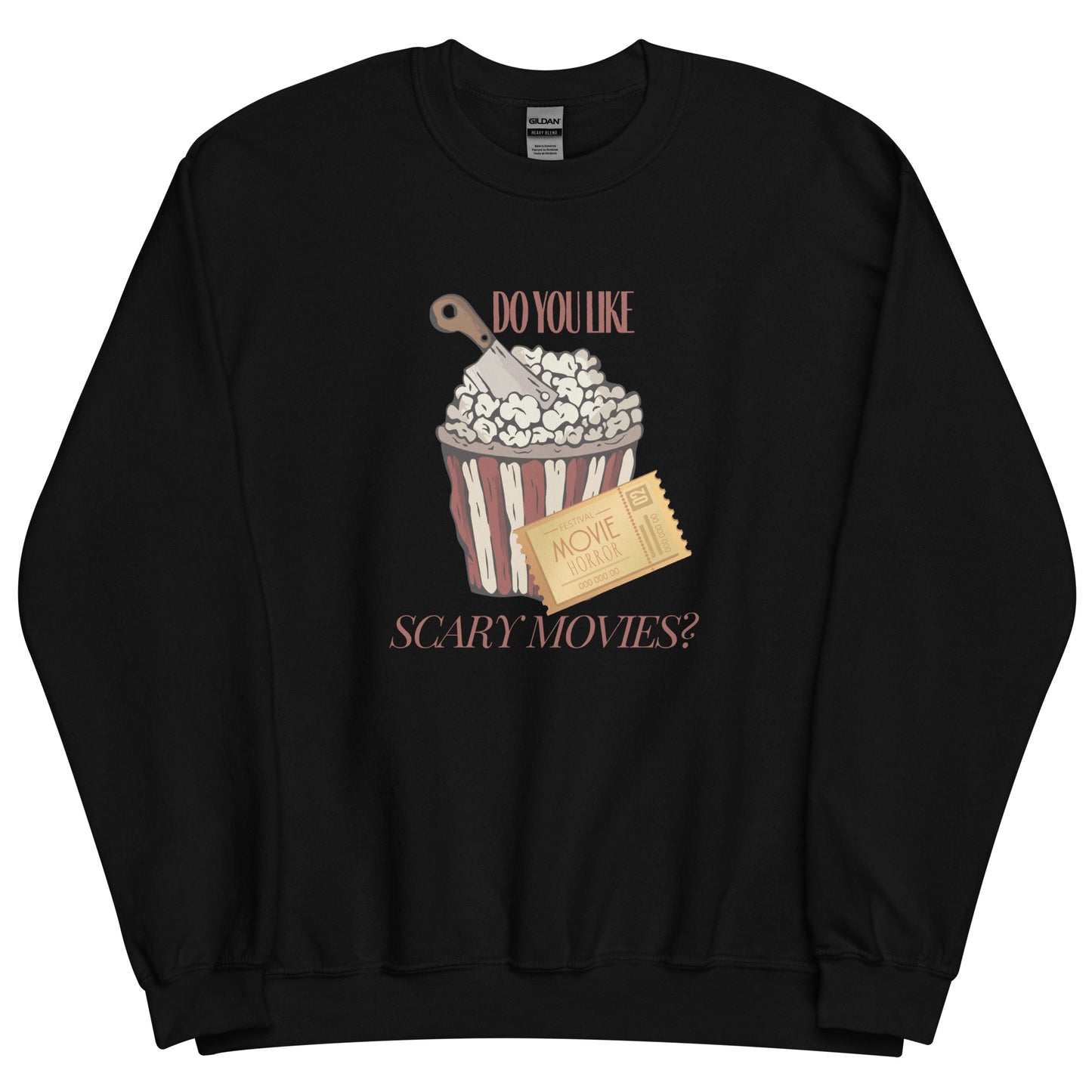 Do You Like Scary Movies Fall Crewneck Halloween Sweatshirt | Scream Movie Reference