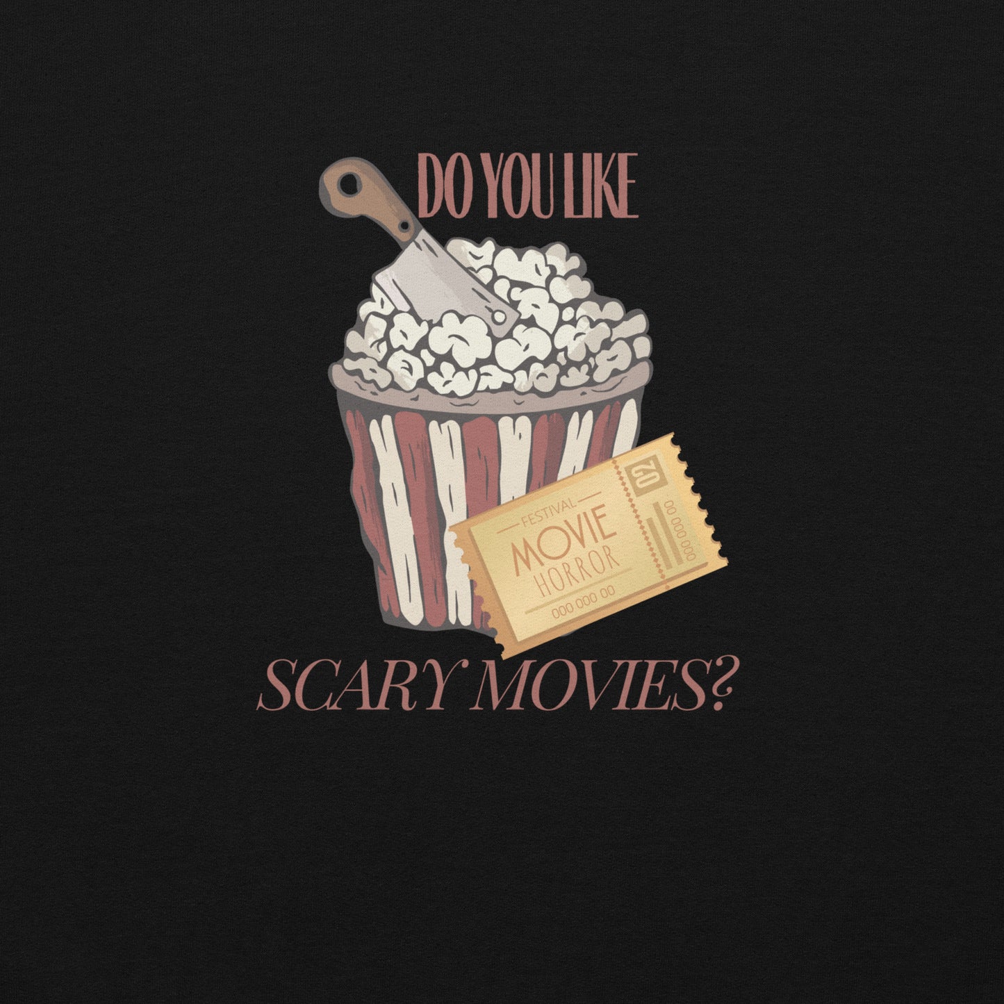 Do You Like Scary Movies Fall Crewneck Halloween Sweatshirt | Scream Movie Reference