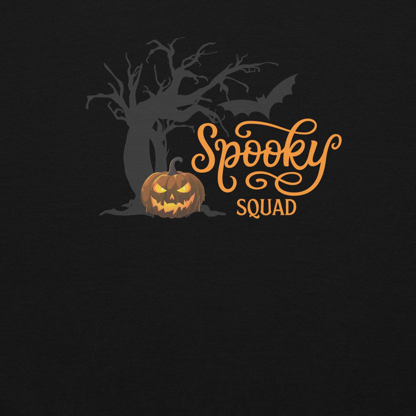 Spooky Squad Family Halloween Crewneck Unisex Sweatshirt | Spooky Tree and Pumpkin