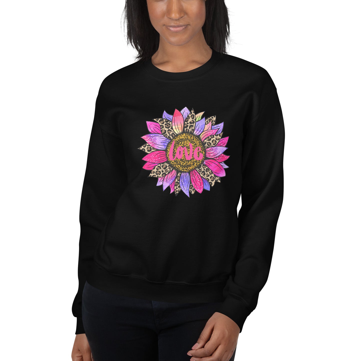 Love Bright Flower Petals Unisex Sweatshirt