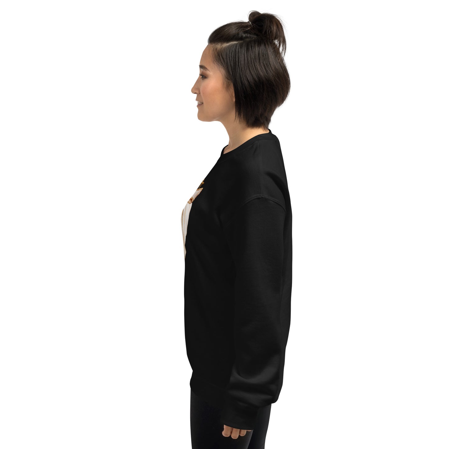 Cream Colored Neutral Pumpkin Fall Halloween Crewneck Unisex Sweatshirt