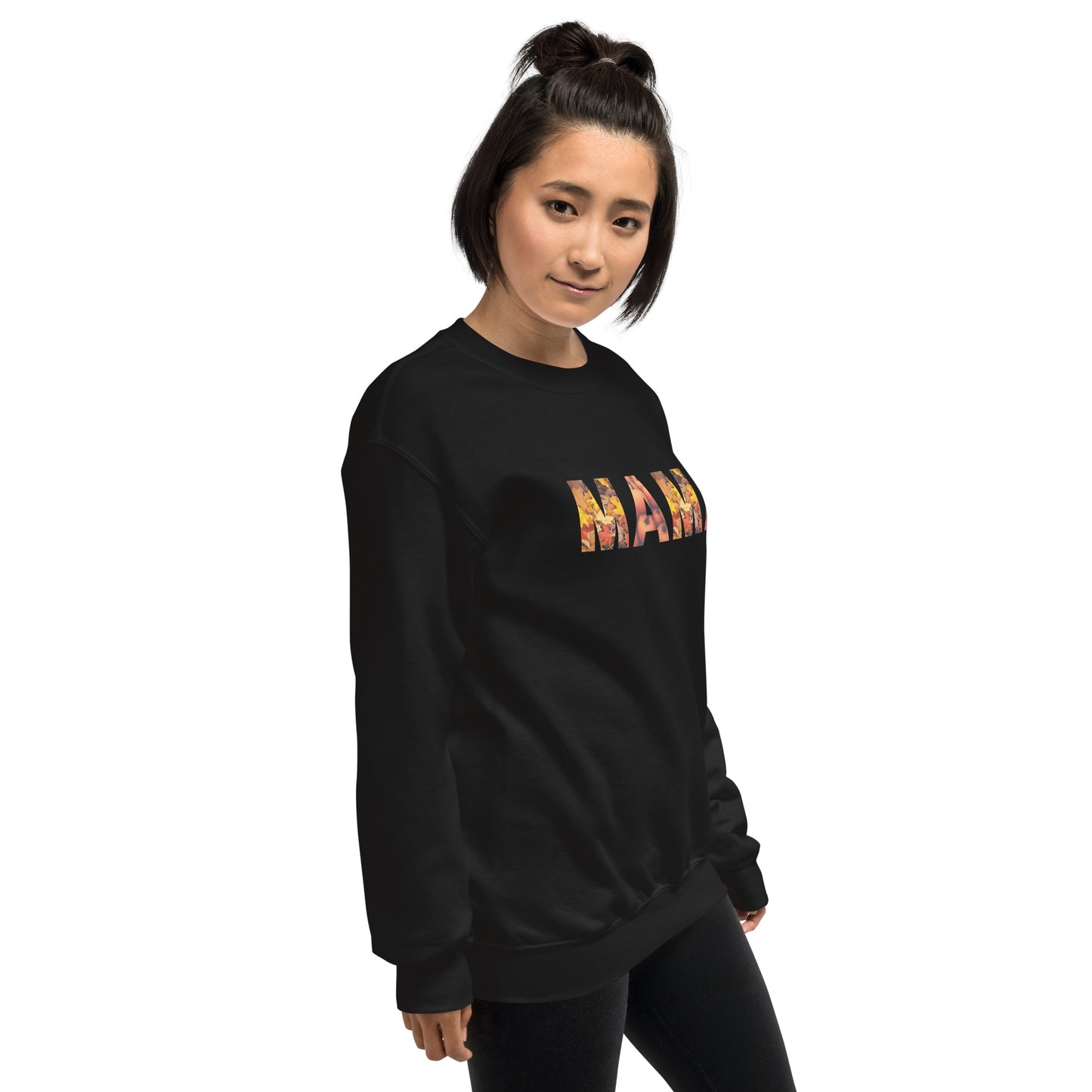 Mama Leaves Design Crewneck Fall Halloween Unisex Sweatshirt