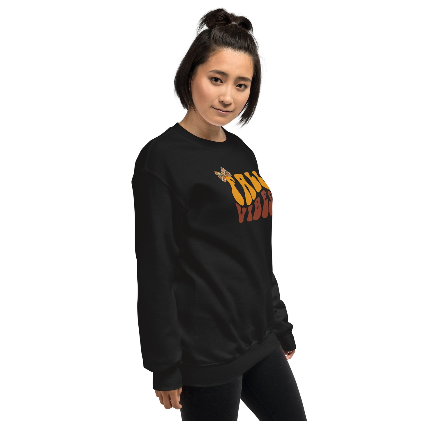 Fall Vibes with Bow Crewneck Unisex Sweatshirt | Cozy Fall Sweatshirt