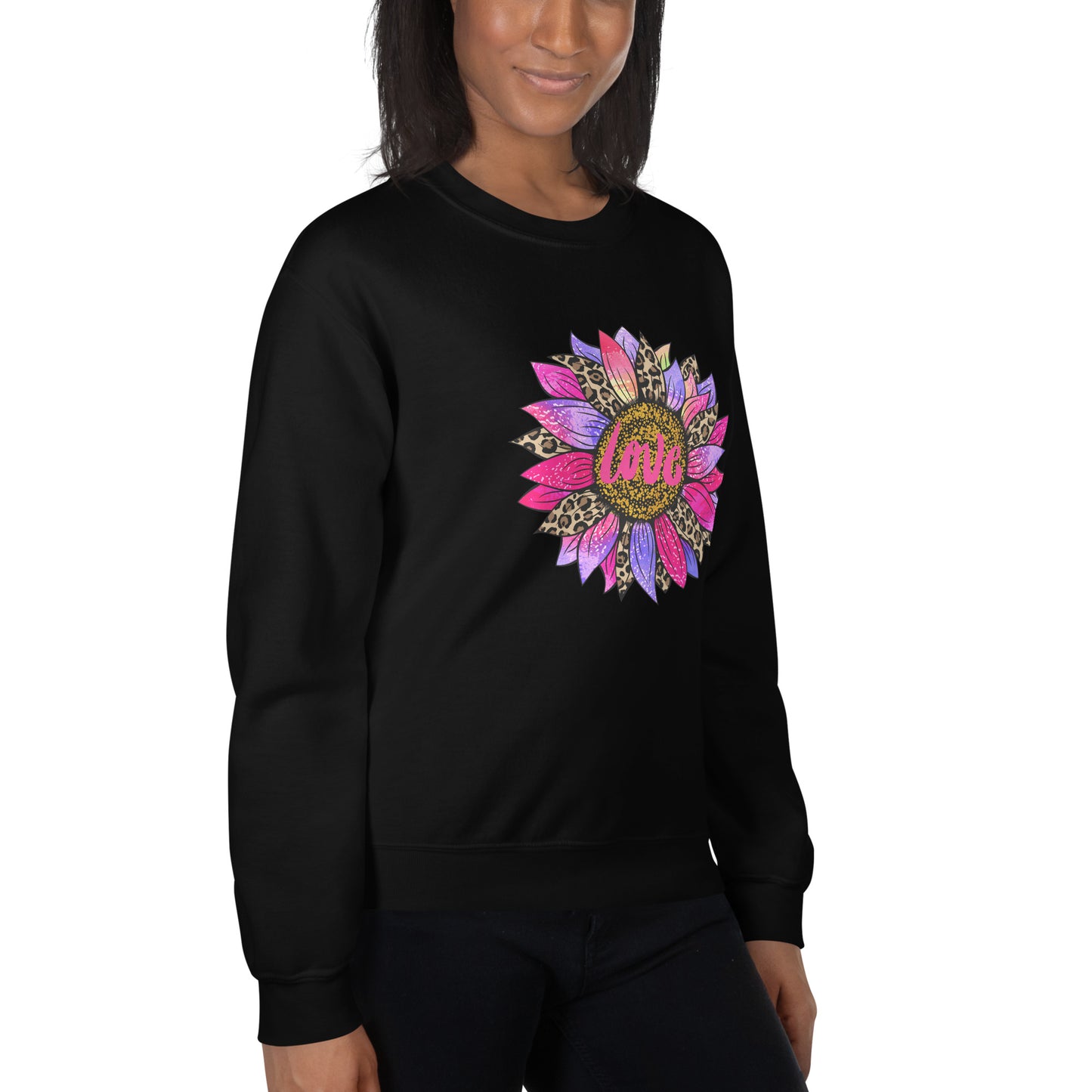 Love Bright Flower Petals Unisex Sweatshirt