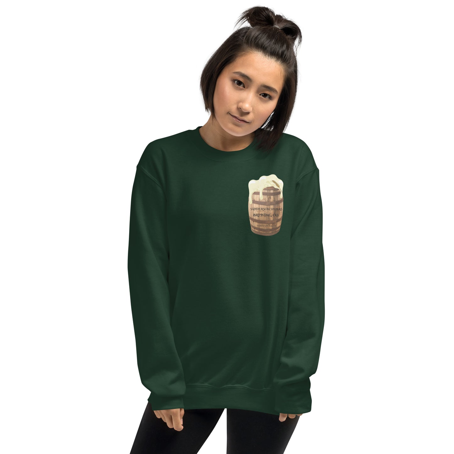 Sanderson Sisters Brewing Company Beer Barrel Hocus Pocus Reference Crewneck Unisex Sweatshirt