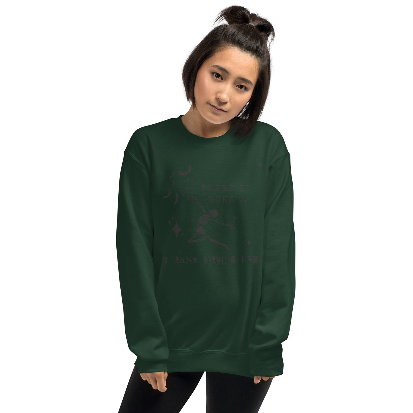There it Goes, My Last Flying Fk Crewneck Halloween Fall Unisex Sweatshirt