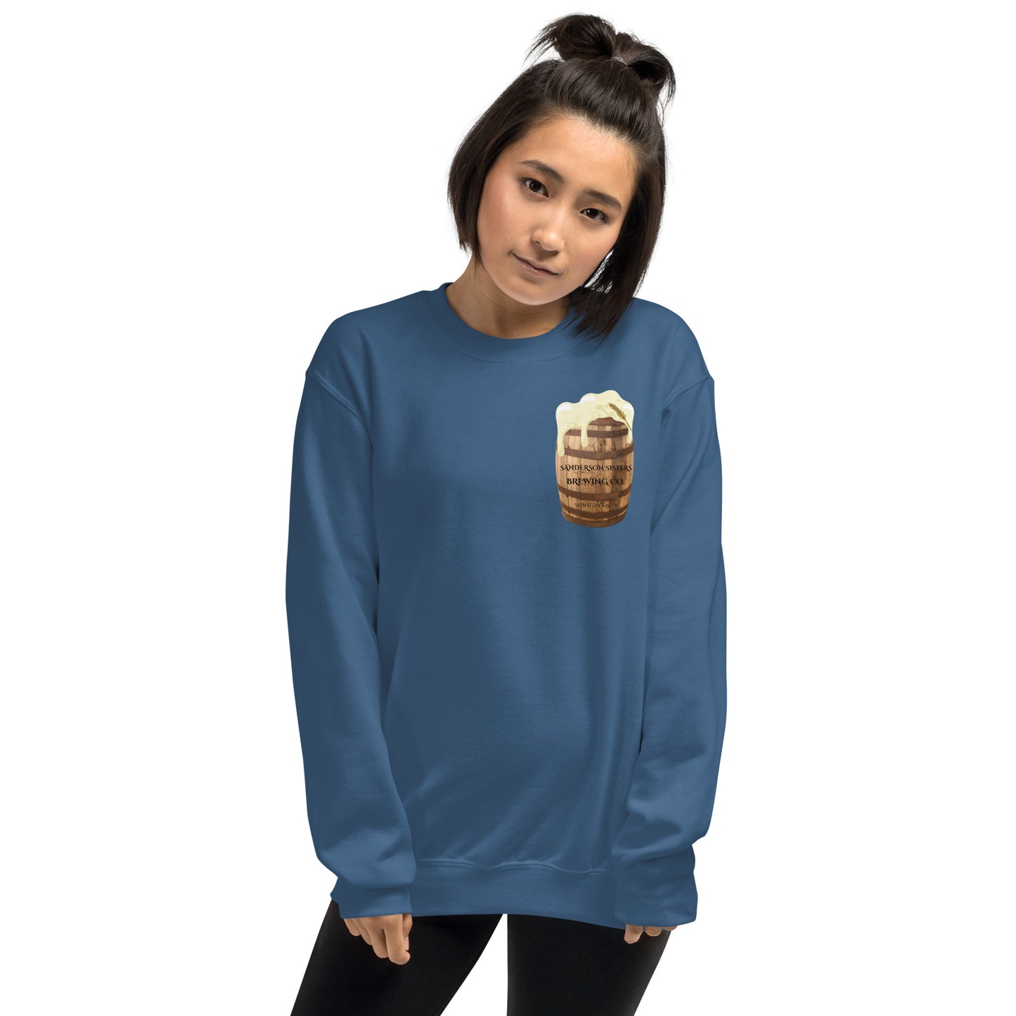 Sanderson Sisters Brewing Company Beer Barrel Hocus Pocus Reference Crewneck Unisex Sweatshirt