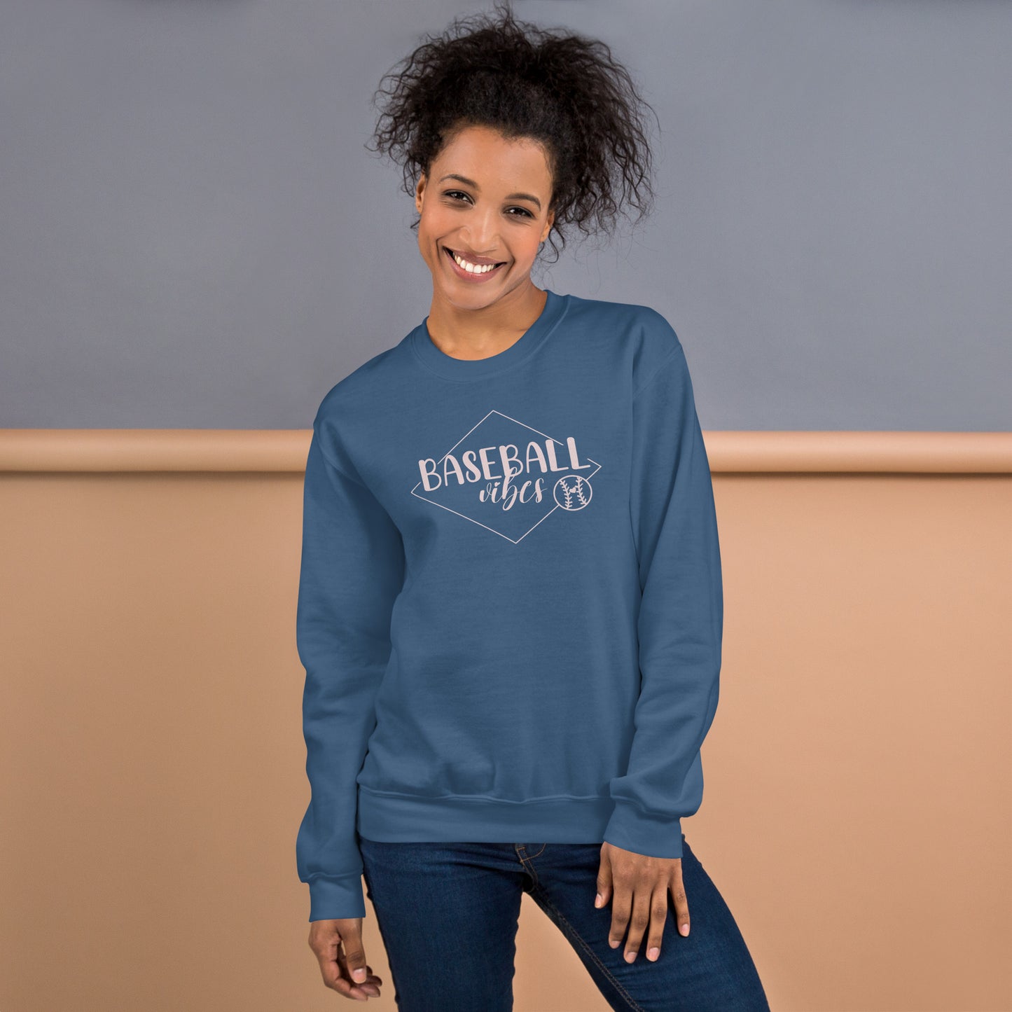 Baseball Vibes Crewneck Unisex Sweatshirt