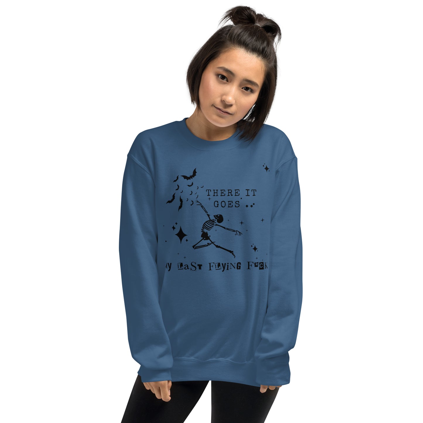 There it Goes, My Last Flying Fk Crewneck Halloween Fall Unisex Sweatshirt