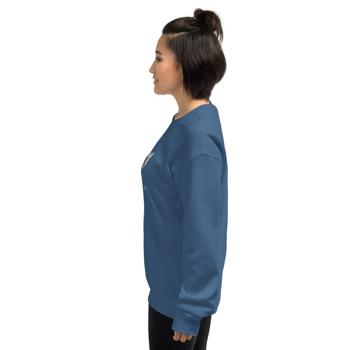 Spooky Vibes Skeleton Hands Peace Established 1692 Crewneck Sweatshirt