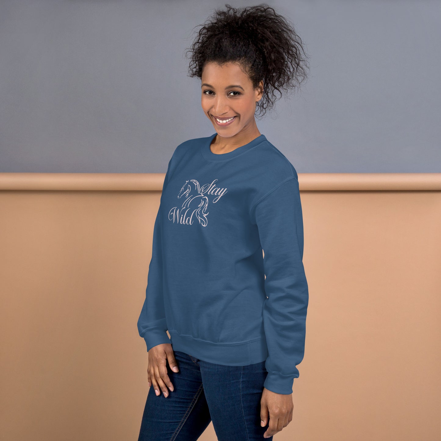 Stay Wild Horse Crewneck Unisex Sweatshirt
