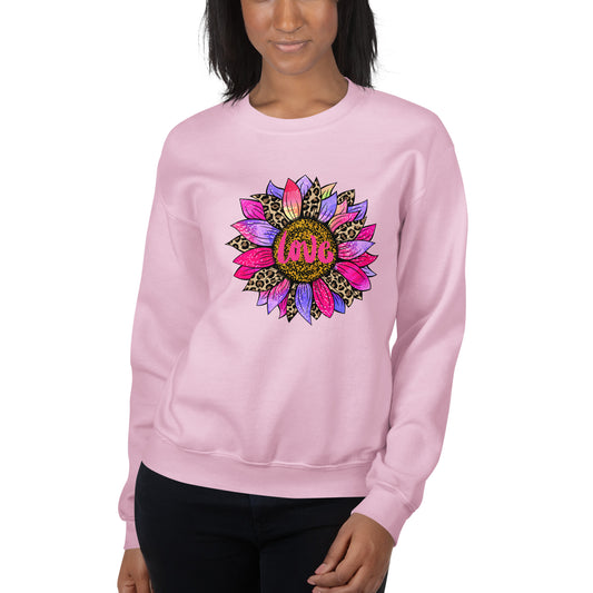 Love Bright Flower Petals Unisex Sweatshirt