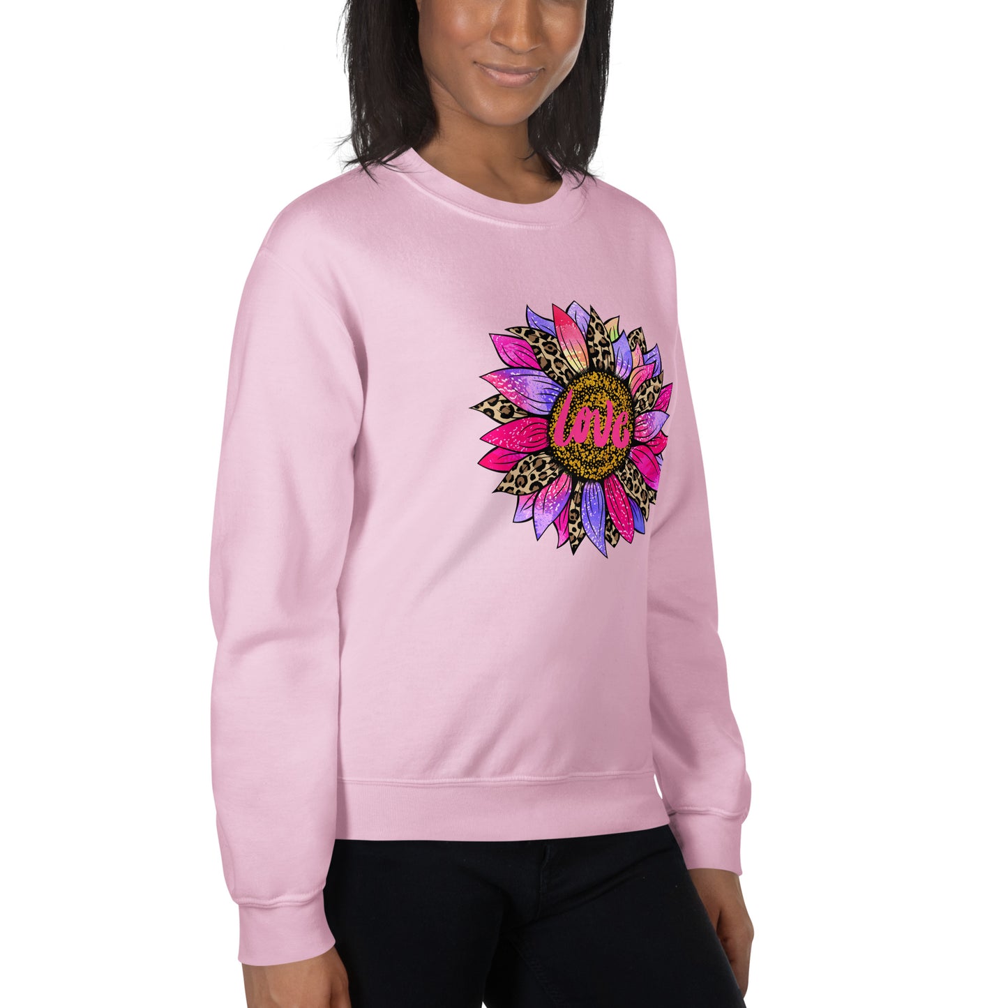 Love Bright Flower Petals Unisex Sweatshirt