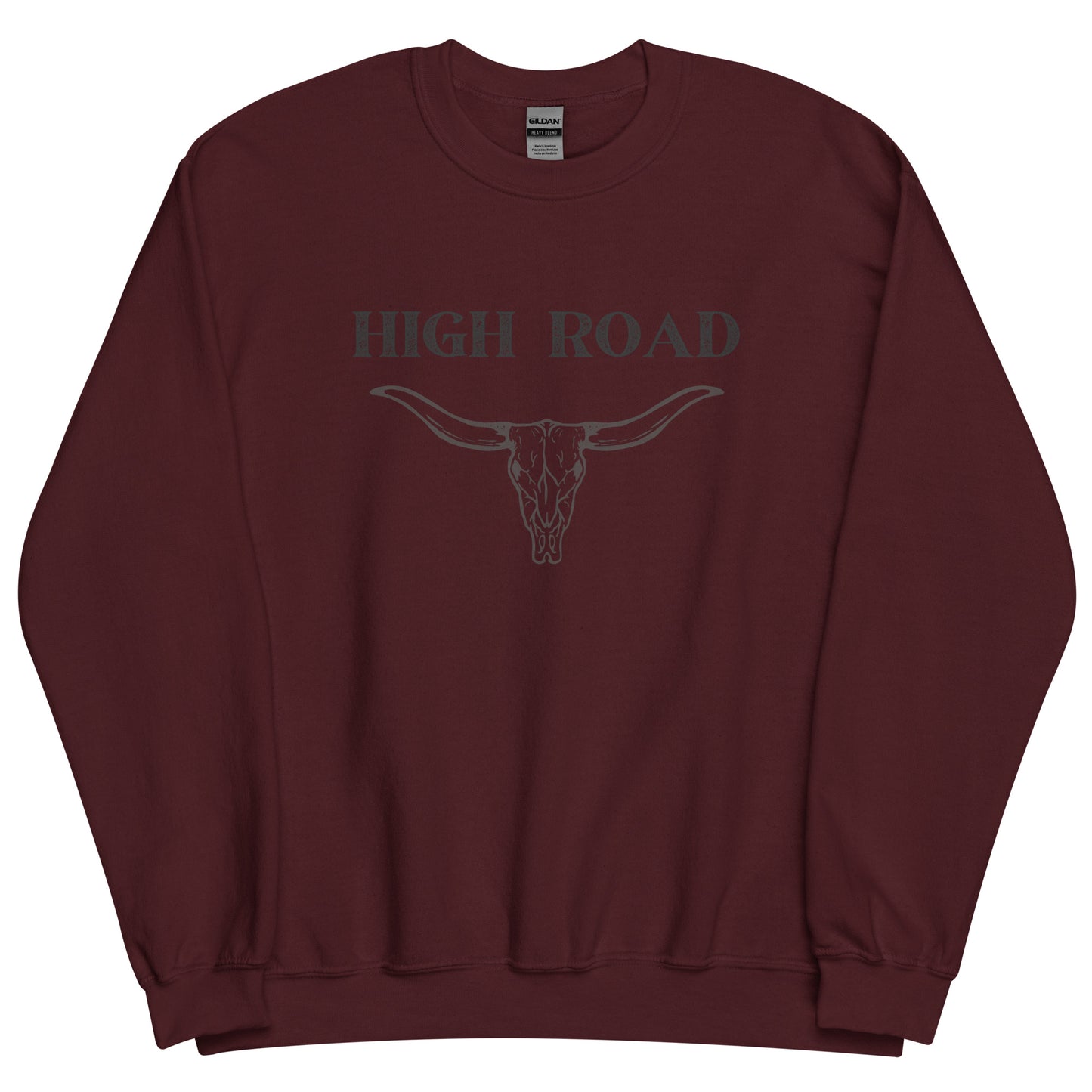 High Road Bull Horns and Skull Unisex Sweatshirt