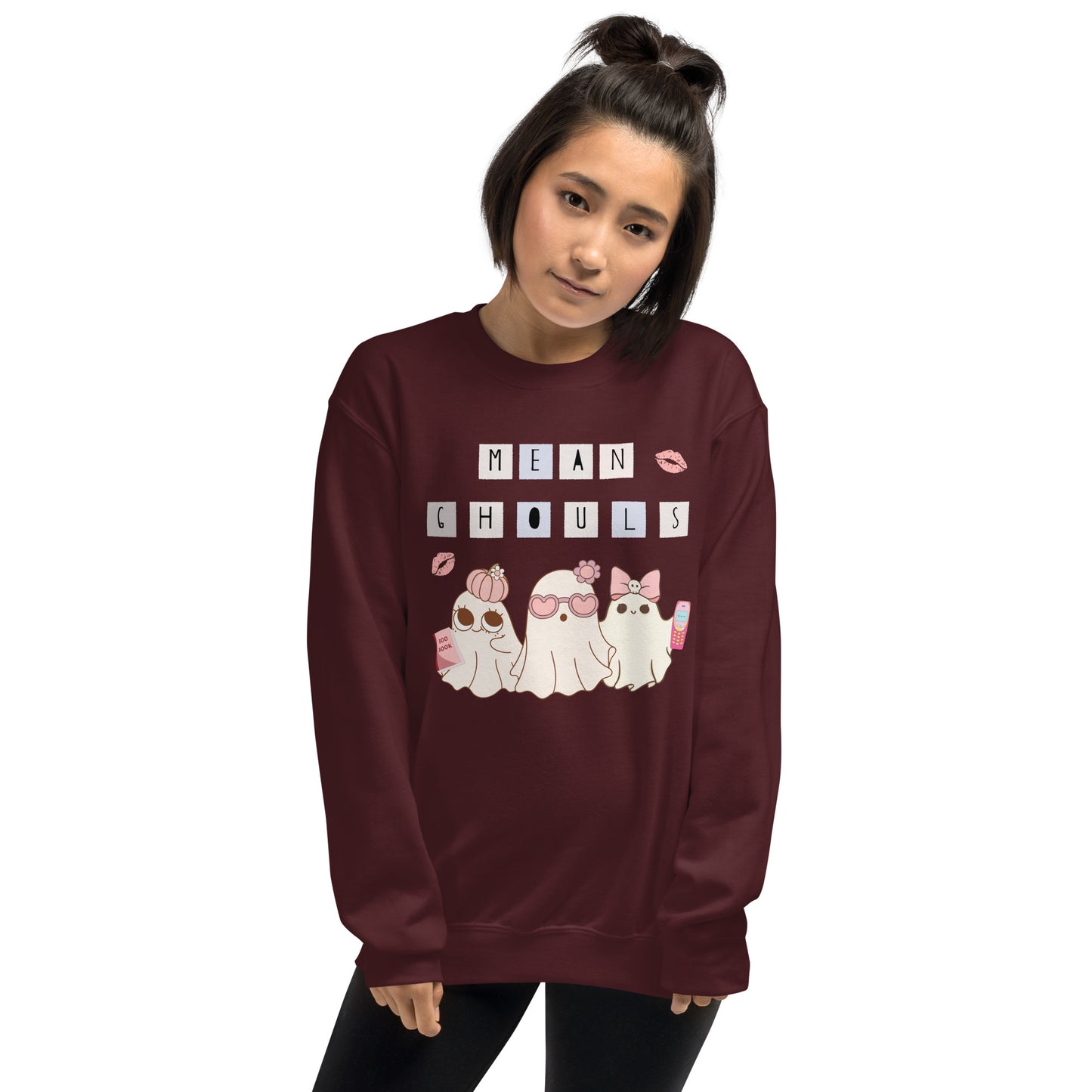 Mean Ghouls "Mean Girls" Ghost Halloween Crewneck Unisex Sweatshirt