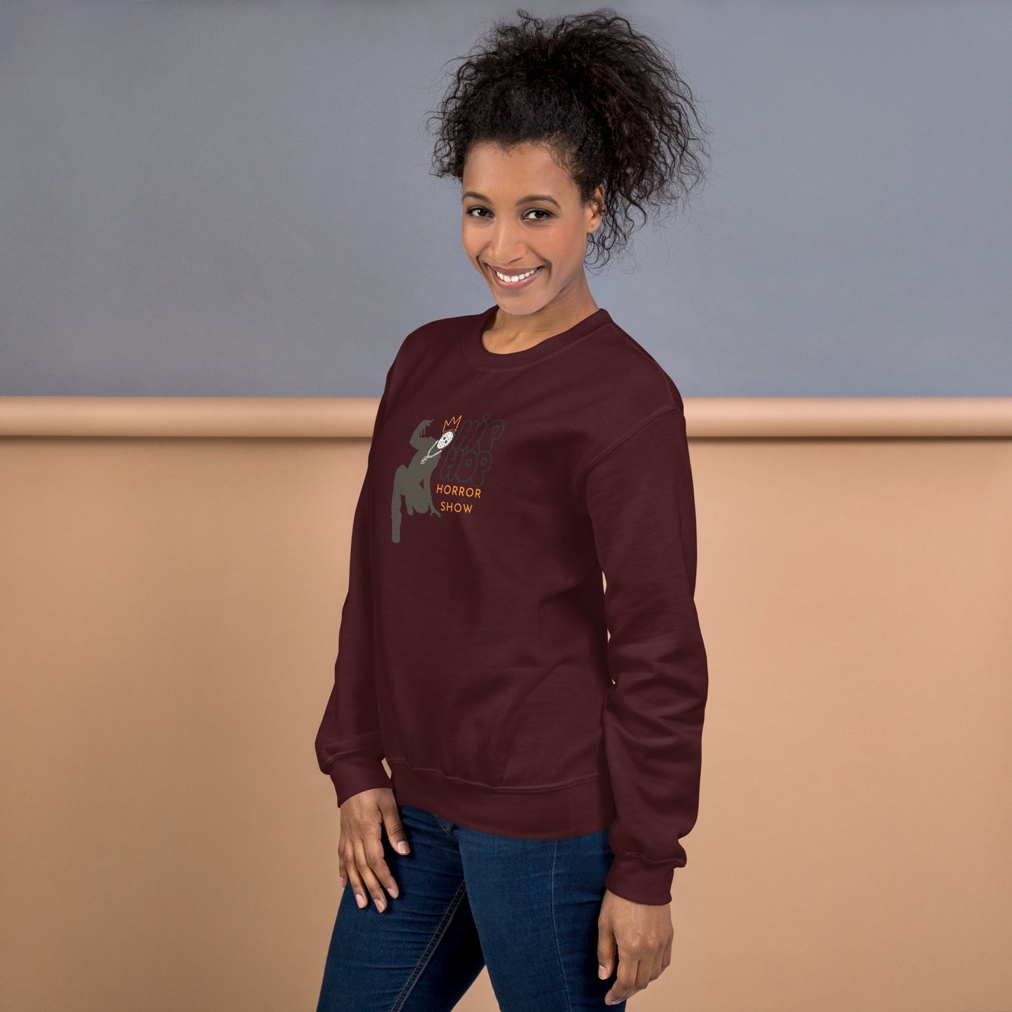 Hip Hop Horror Show Notorious Crewneck Unisex Halloween Fall Sweatshirt