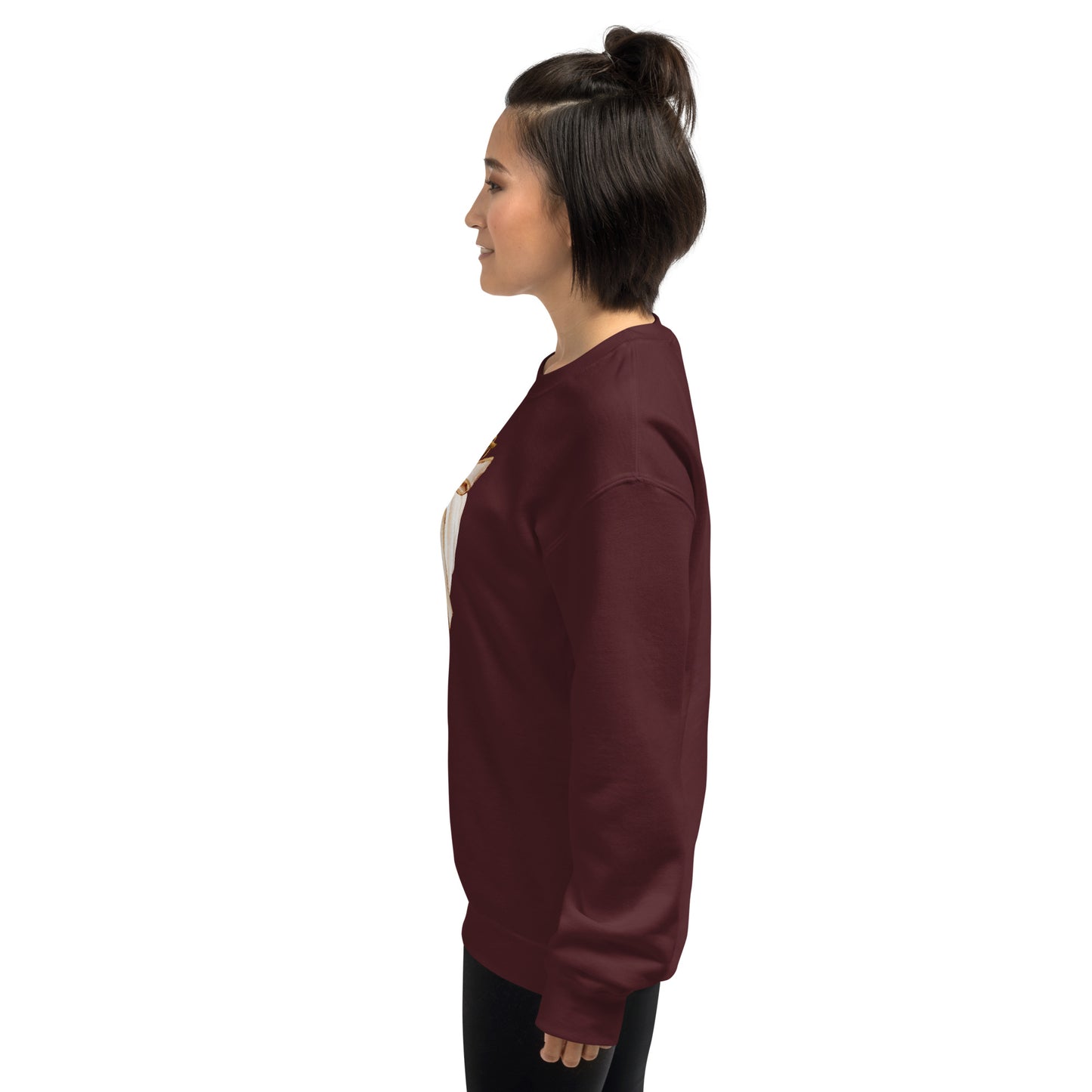 Cream Colored Neutral Pumpkin Fall Halloween Crewneck Unisex Sweatshirt