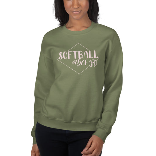 Softball Vibes Unisex Sweatshirt