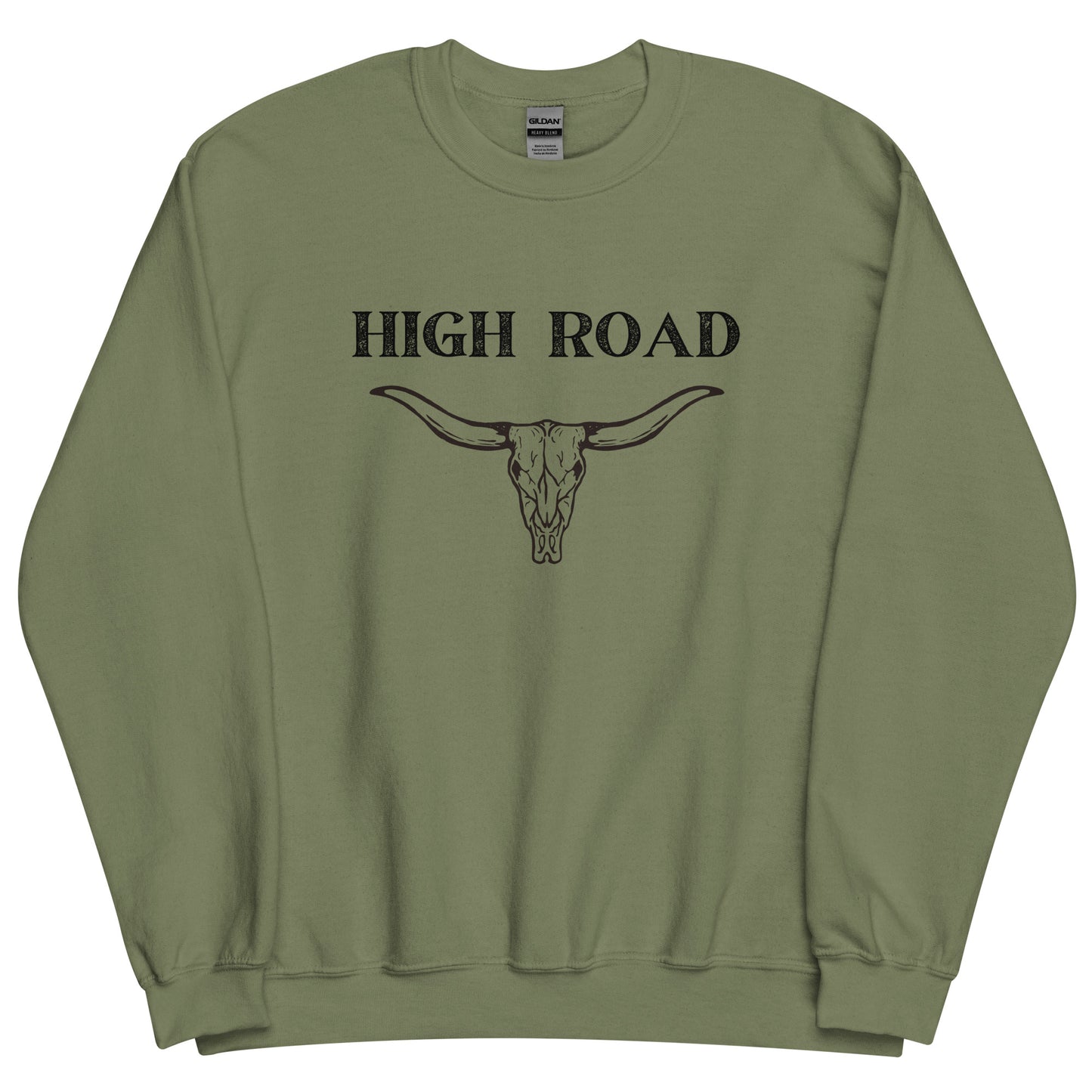 High Road Bull Horns and Skull Unisex Sweatshirt