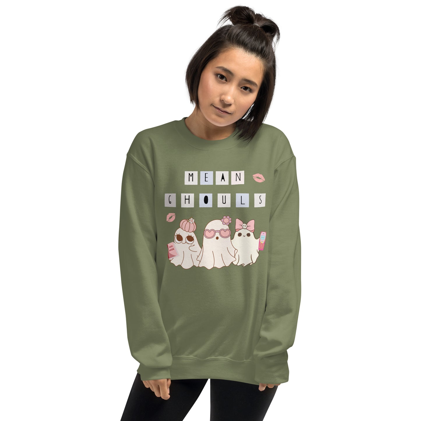Mean Ghouls "Mean Girls" Ghost Halloween Crewneck Unisex Sweatshirt