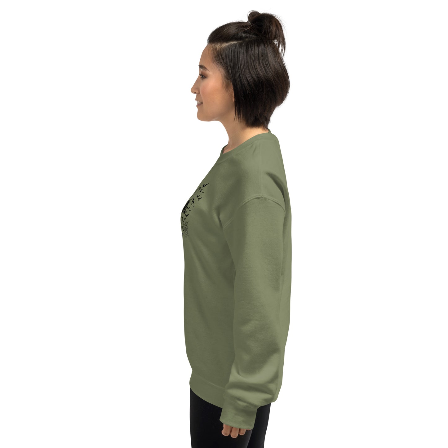 Mama Mama Witches Broom Halloween Crewneck Unisex Sweatshirt