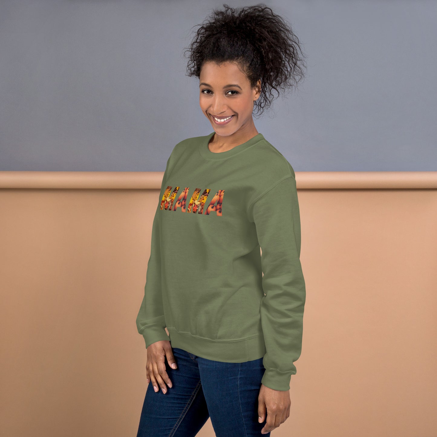 Mama Leaves and Pumpkins Sweatshirt