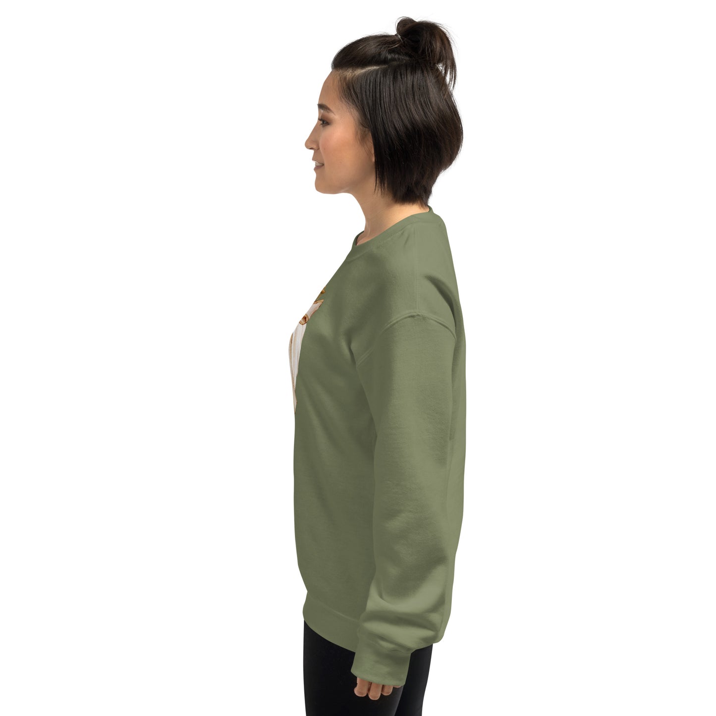 Cream Colored Neutral Pumpkin Fall Halloween Crewneck Unisex Sweatshirt