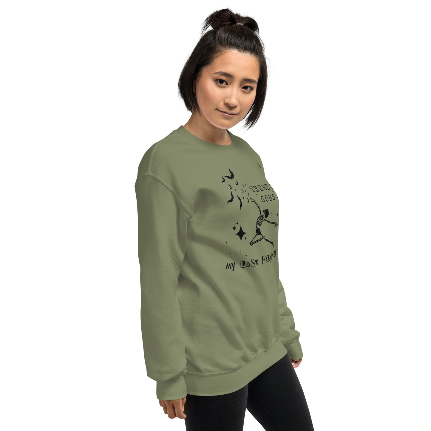 There it Goes, My Last Flying Fk Crewneck Halloween Fall Unisex Sweatshirt