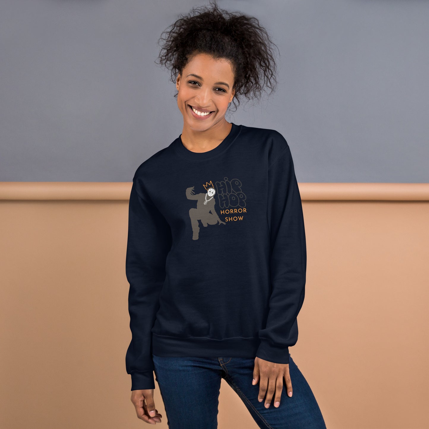 Hip Hop Horror Show Notorious Crewneck Unisex Halloween Fall Sweatshirt