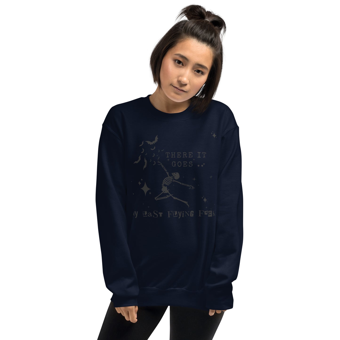 There it Goes, My Last Flying Fk Crewneck Halloween Fall Unisex Sweatshirt