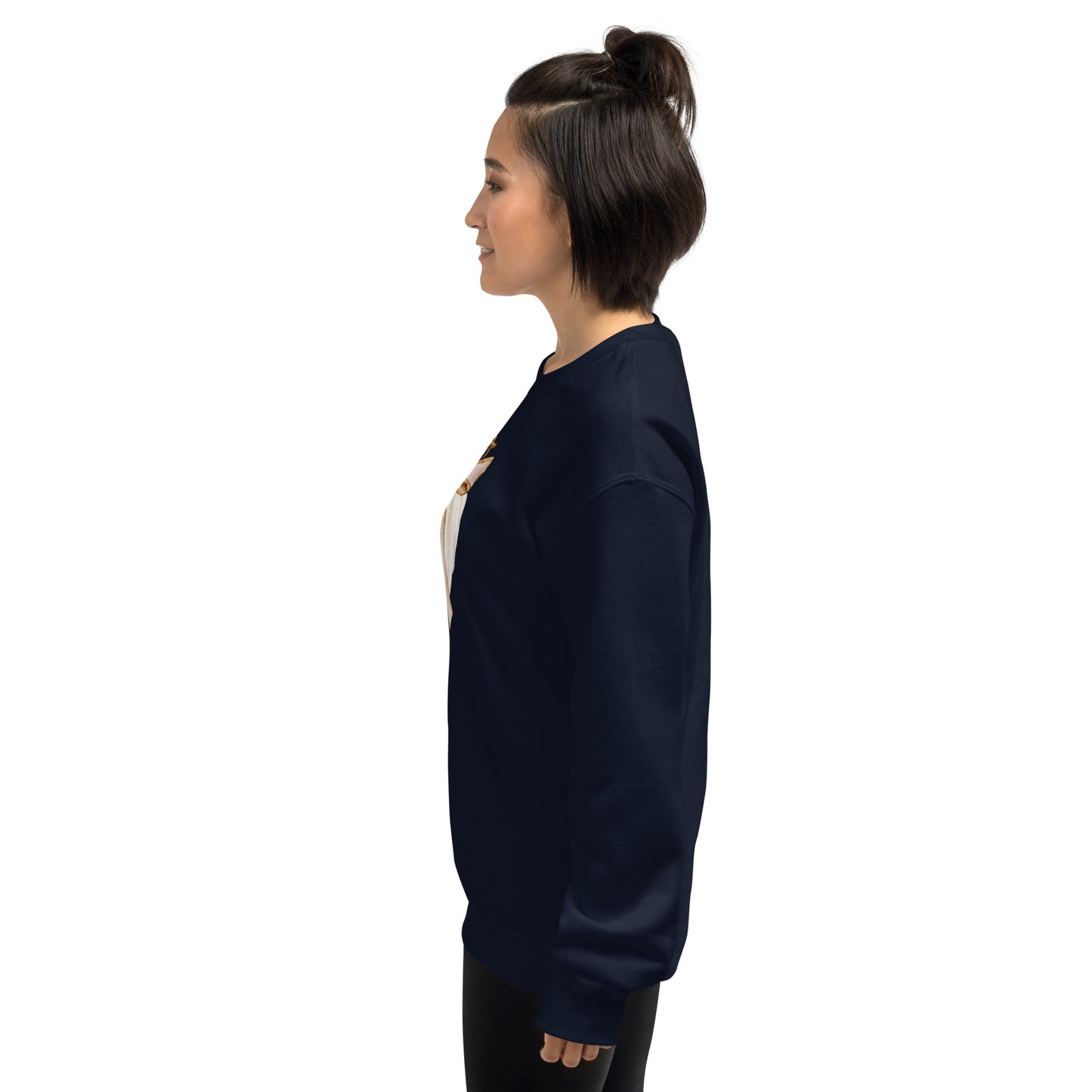 Cream Colored Neutral Pumpkin Fall Halloween Crewneck Unisex Sweatshirt