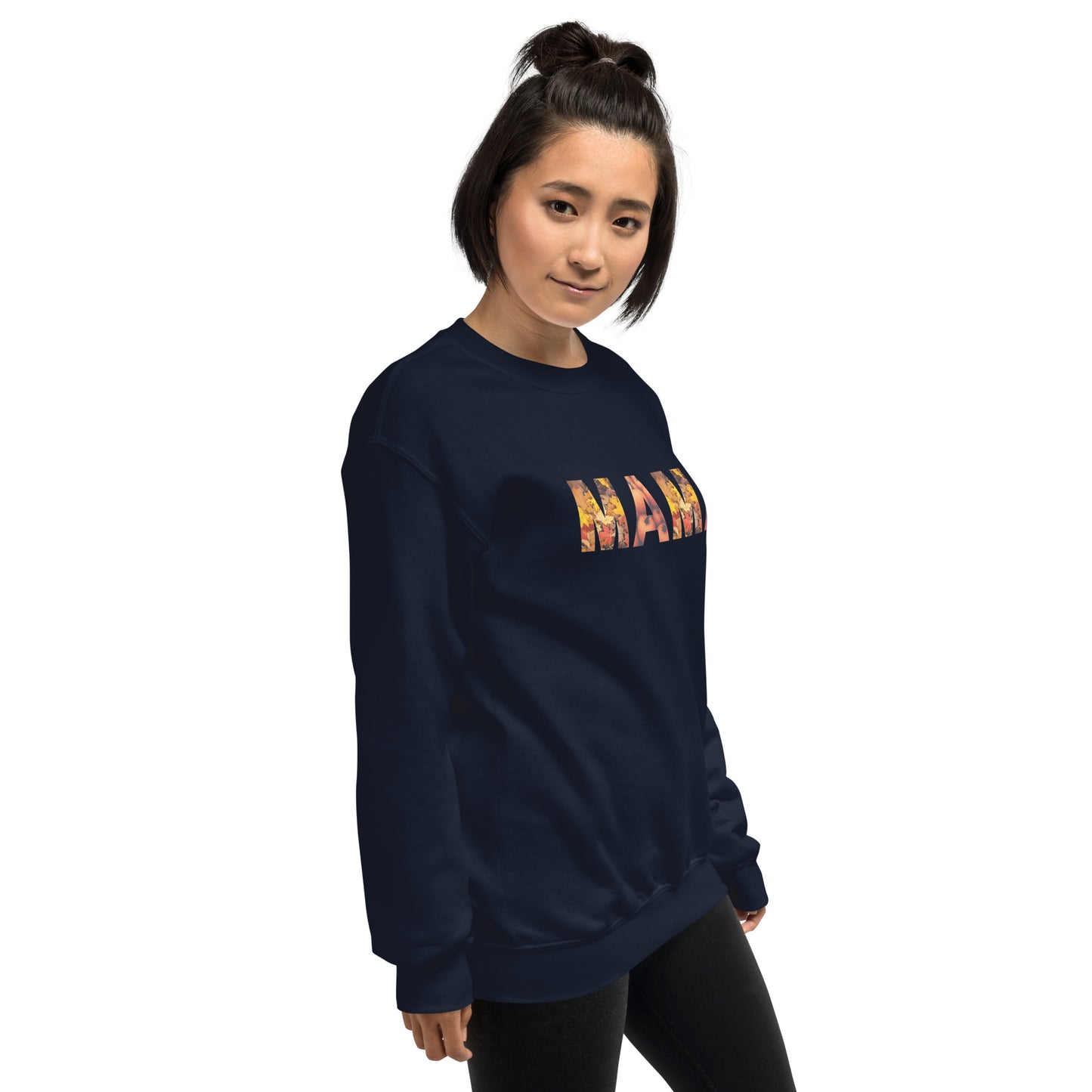 Mama Leaves Design Crewneck Fall Halloween Unisex Sweatshirt