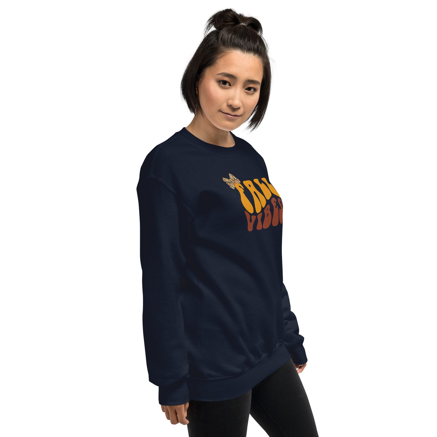 Fall Vibes with Bow Crewneck Unisex Sweatshirt | Cozy Fall Sweatshirt