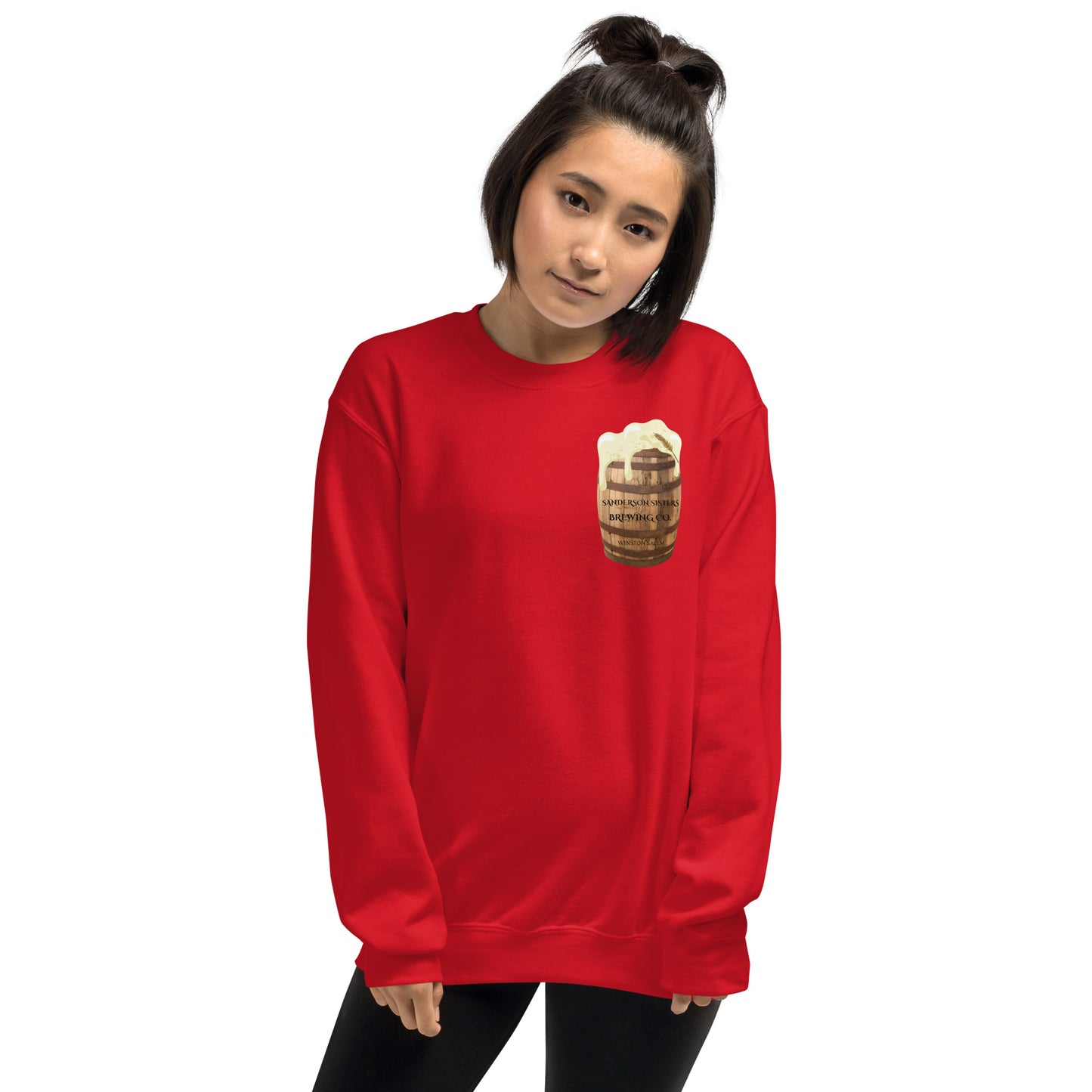 Sanderson Sisters Brewing Company Beer Barrel Hocus Pocus Reference Crewneck Unisex Sweatshirt