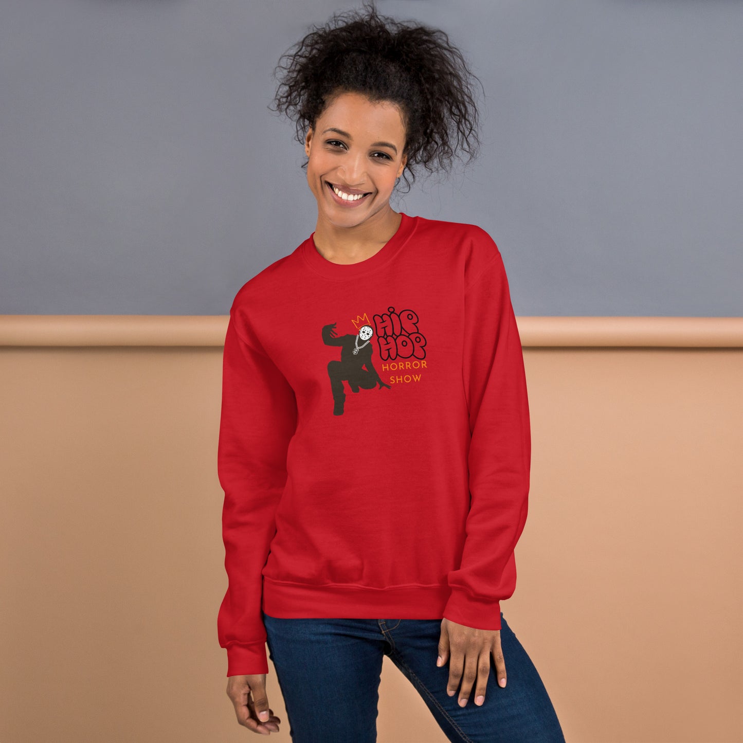 Hip Hop Horror Show Notorious Crewneck Unisex Halloween Fall Sweatshirt