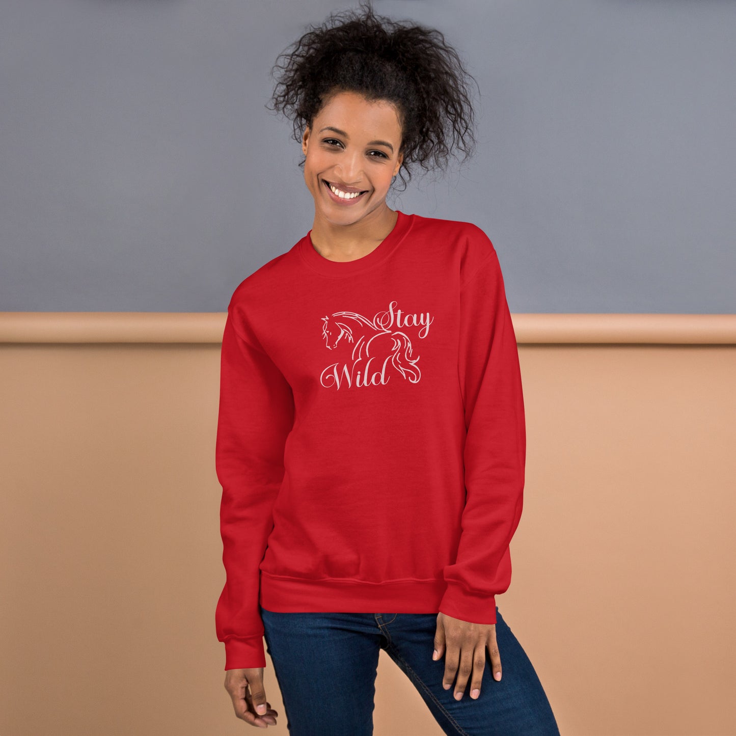Stay Wild Horse Crewneck Unisex Sweatshirt