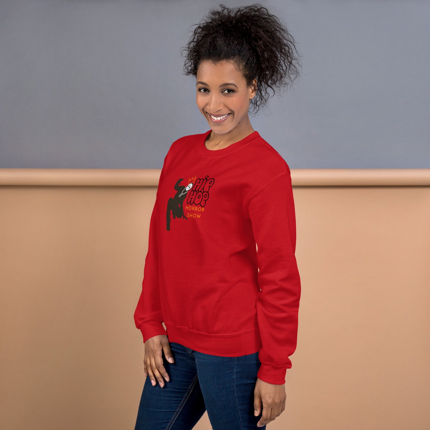 Hip Hop Horror Show Notorious Crewneck Unisex Halloween Fall Sweatshirt