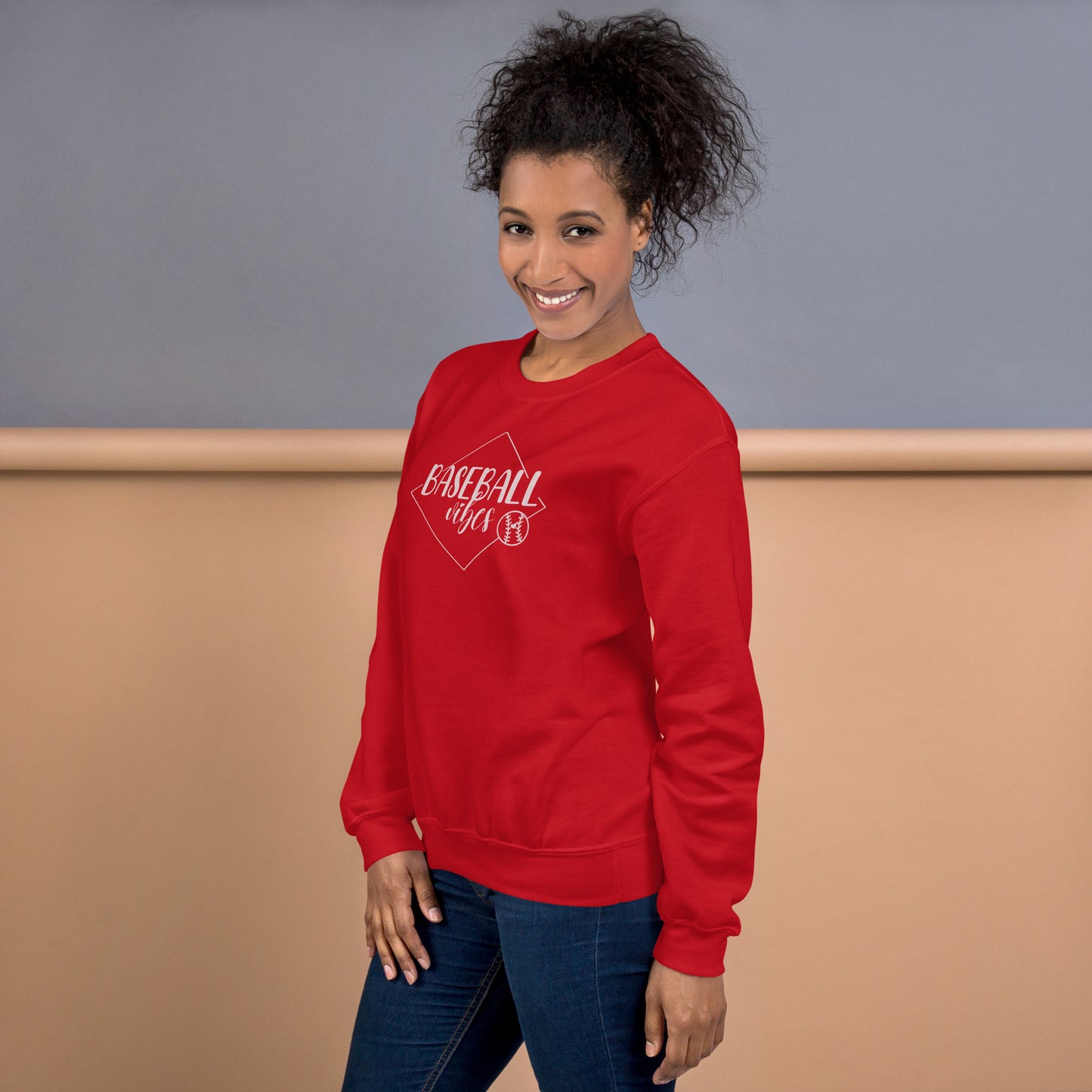 Baseball Vibes Crewneck Unisex Sweatshirt