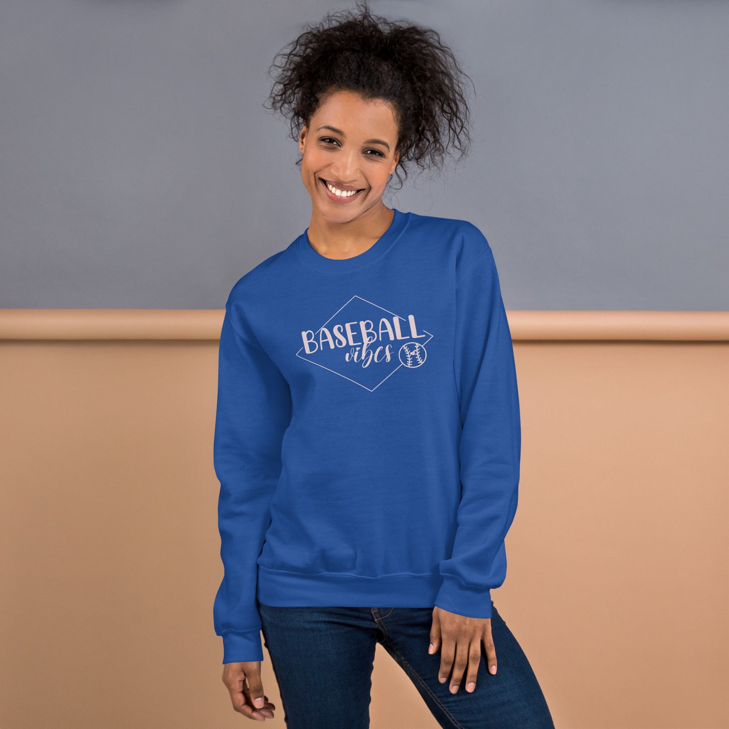 Baseball Vibes Crewneck Unisex Sweatshirt