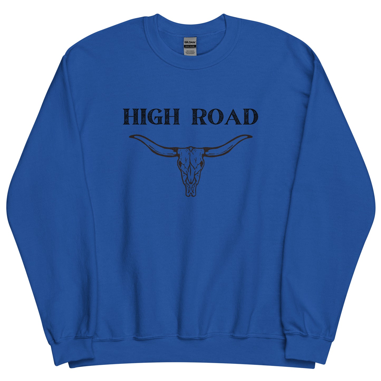 High Road Bull Horns and Skull Unisex Sweatshirt