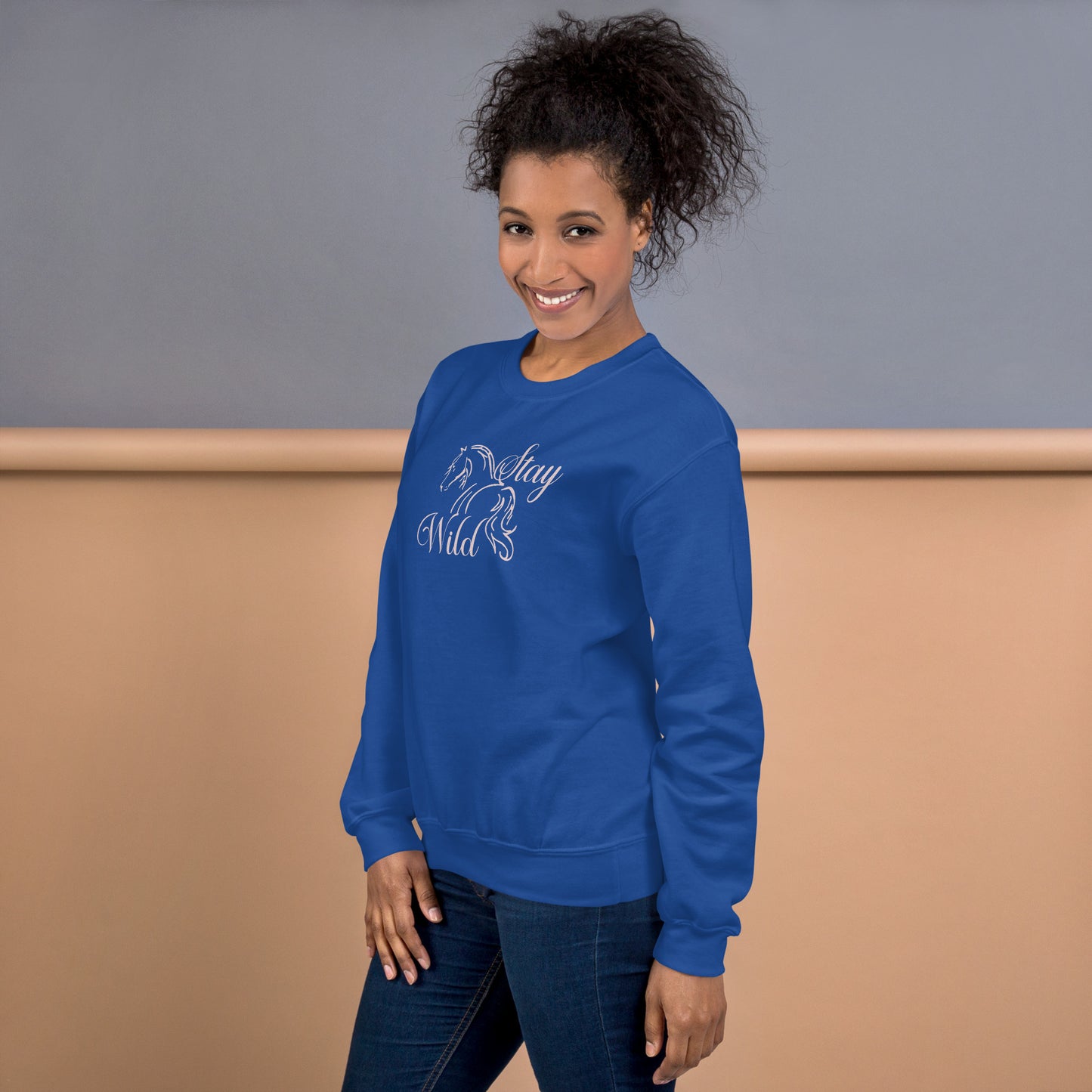 Stay Wild Horse Crewneck Unisex Sweatshirt