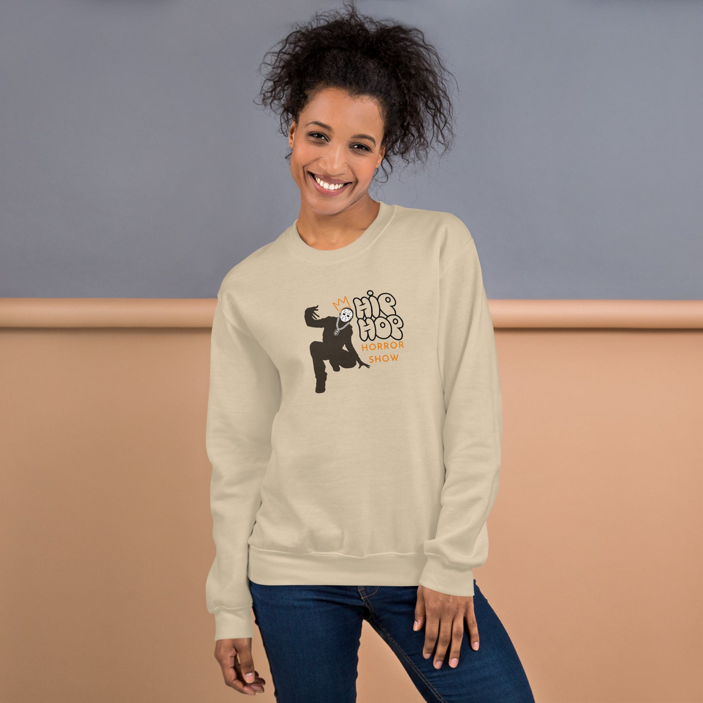 Hip Hop Horror Show Notorious Crewneck Unisex Halloween Fall Sweatshirt