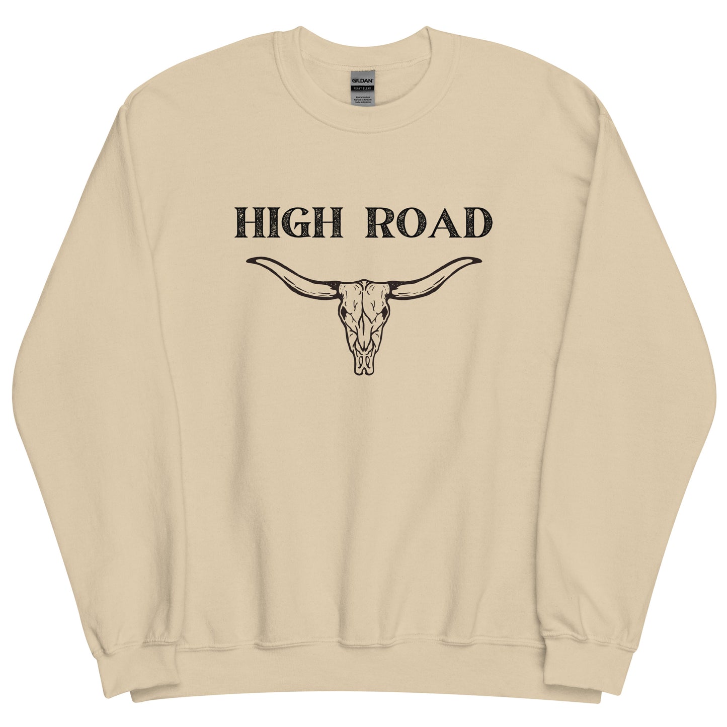 High Road Bull Horns and Skull Unisex Sweatshirt