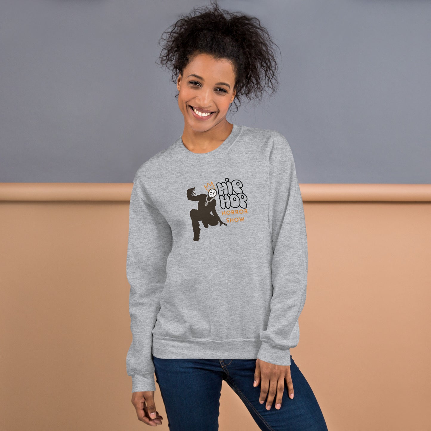 Hip Hop Horror Show Notorious Crewneck Unisex Halloween Fall Sweatshirt