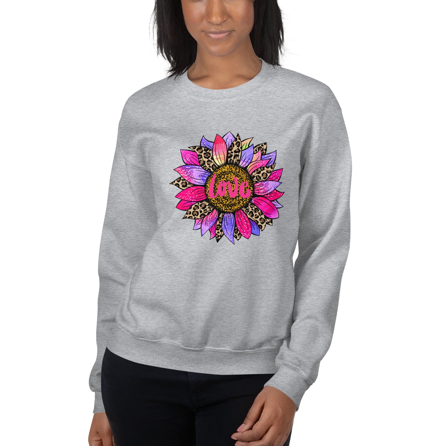 Love Bright Flower Petals Unisex Sweatshirt