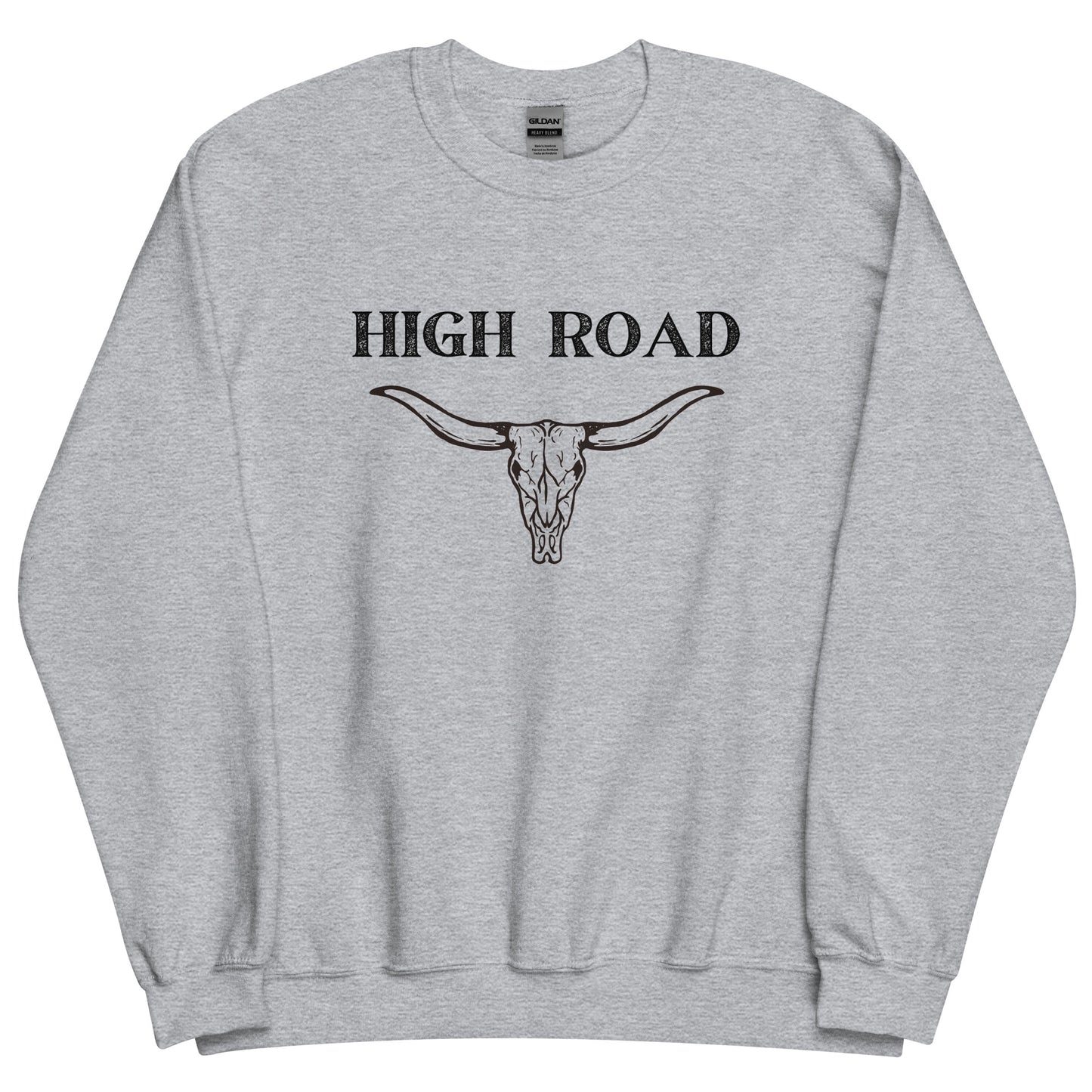 High Road Bull Horns and Skull Unisex Sweatshirt