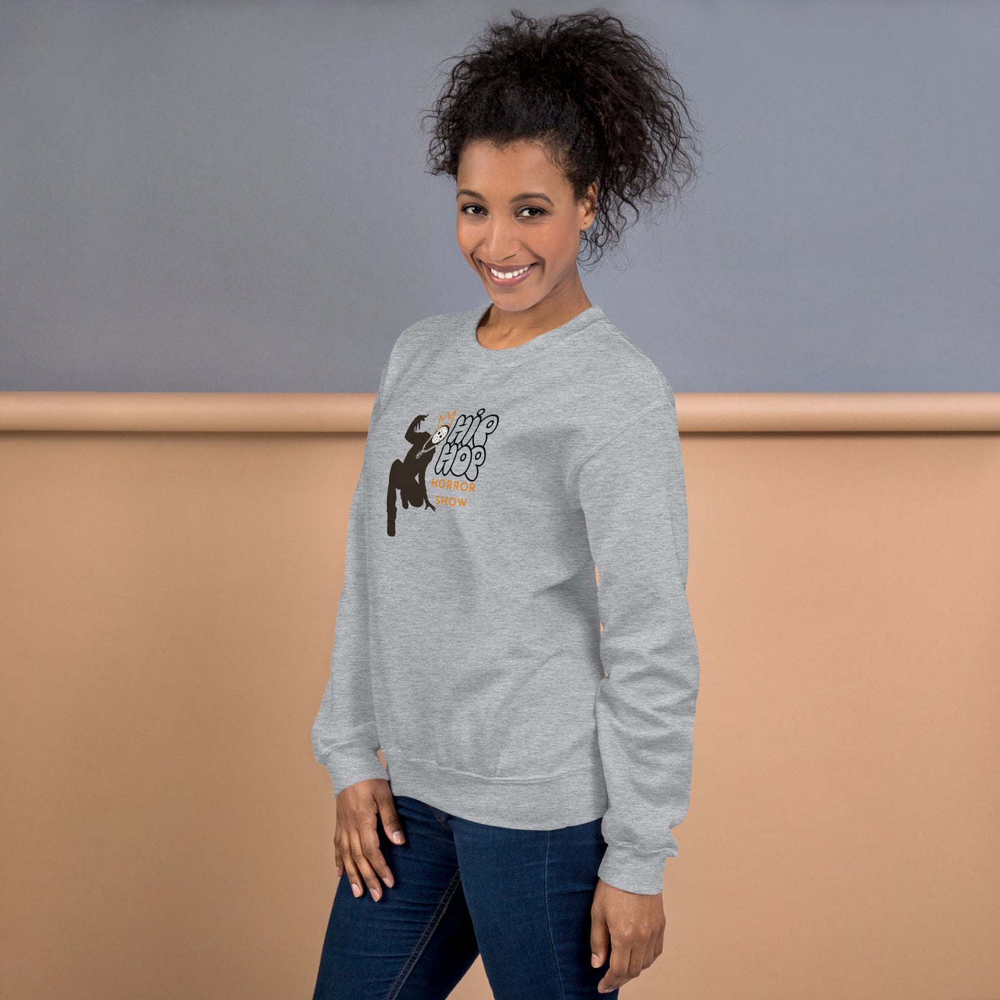 Hip Hop Horror Show Notorious Crewneck Unisex Halloween Fall Sweatshirt