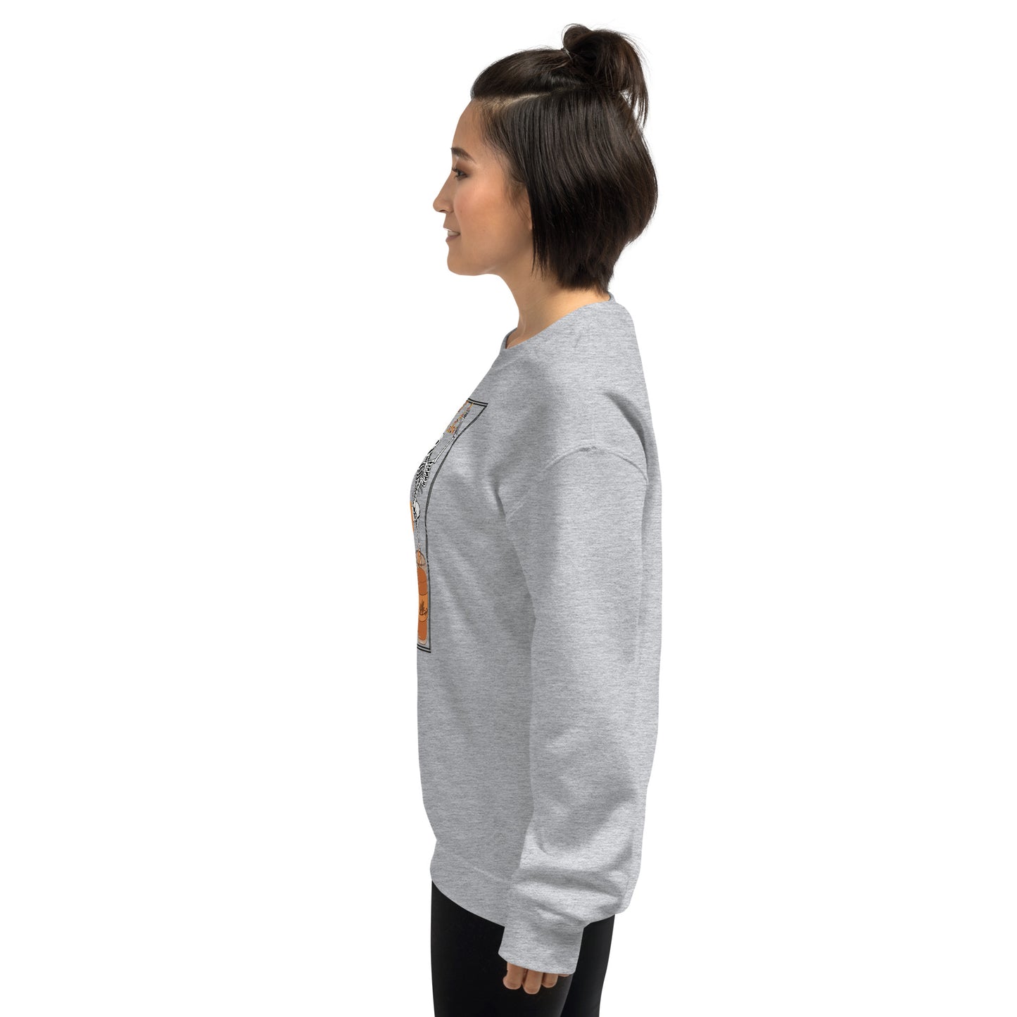 Fall Halloween Skeleton Pumpkin Spice Crewneck Unisex Sweatshirt